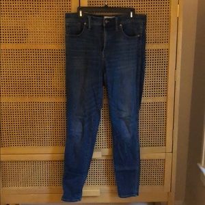 31T Madewell 10” high rise skinny jeans!